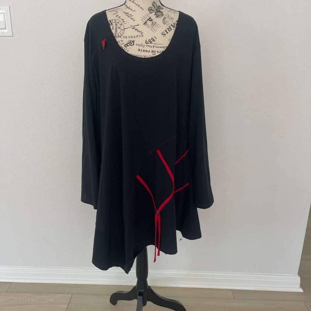 Taillissime La Redoute Creation Tunic Top‎ 2X Plus Size Asymmetrical Long Sleeve
